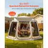 Sieťovaný stan pre 10–12 osôb 3660×3380×2300 mm s markízou a taškou