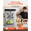 Stolný stroj na tvrdú zmrzlinu 2000W, 12–20 L/h, 6L 304 nerez, LED