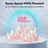 ERYONE High Speed Translucent Gradient Multi-Color PETG Filament, 1kg - Light Pink & Transparent