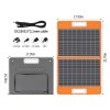 Flashfish TSP18V 60W Foldable Solar Panel, Portable Solar Charger with DC Outputs, 2 USB Outputs