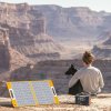 Flashfish TSP18V 60W Foldable Solar Panel, Portable Solar Charger with DC Outputs, 2 USB Outputs