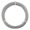 Oceľové lanko 3.2 mm, 12.2 m, 316 nerezová oceľ, 7×7, pevnosť 7.1 kN