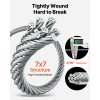 Oceľové lano 4.76 mm × 61 m, 304 nerezová oceľ, 7×7 prameňov, 7.1 kN