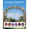 Záhradný kovový oblúk 2.4×1.5×0.4 m pre popínavé rastliny s kolíkmi