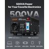 Transformátor napätia 500VA 110V/220V, US a EU zásuvky, istič