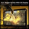 FOSSiBOT DT2 Rugged Tablet, Android 13, 4G Dual SIM, 10.4'' 1200x2000 IPS Display, MTK Helio G99 Octa Core 2.0GHz, 12GB RAM 256GB ROM, WiFi6 Bluetooth5.0, 64MP+32MP Camera, 22000mAh 66W Fast Charge, LED Flasher, Water/Dust/Shock-proof, Face ID - Grey