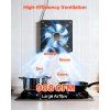 Odsávací ventilátor 25.4 cm, 988 cfm, regulácia otáčok, na stenu