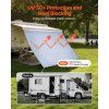 Slnečná clona pre karavan 2×2.8 m, uv50+, so zipsom, polyesterová sieť