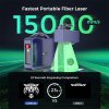 Gweike Cloud G2 PRO 30W Fiber Laser Marking Machine, Dual Red Light, 15000mm/s Speed, 0.001mm Accuracy, 110x110mm, 3mm Max. Depth on Metal, 90+ Colorful Engravings, GWEIKE Glaser/ LightBurn, Supports Rotary Roller, Manual Lift