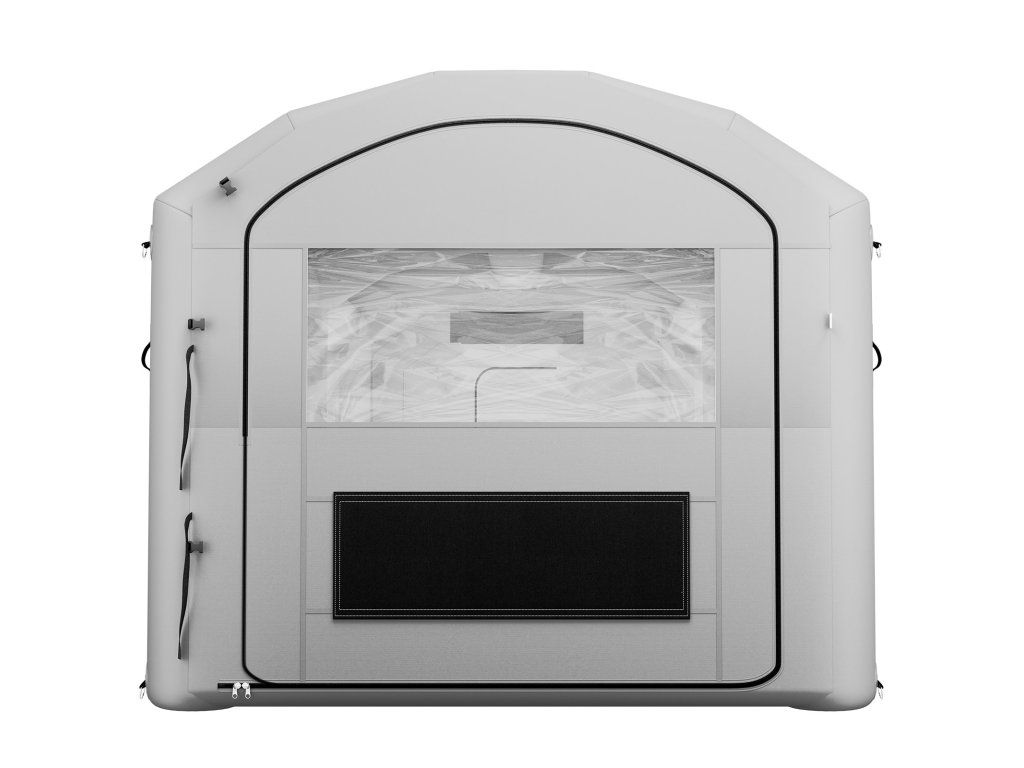 Nafukovací striekací box 6×3×2.5 m, 550W+750W ventilátory veľký filter