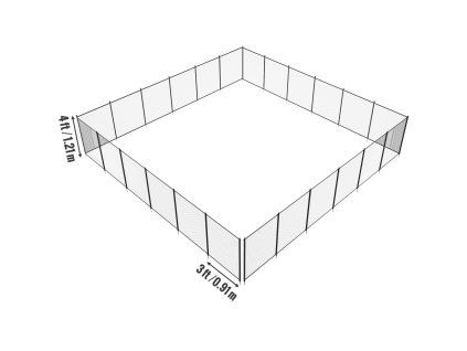 Ochranný plot pri bazéne 1.2×21.9 m, odnímateľný, pvc 340gms
