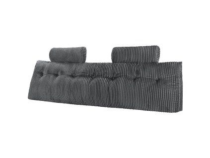 Opierka čela postele king size, 2 bočné vrecká, prateľný flanel