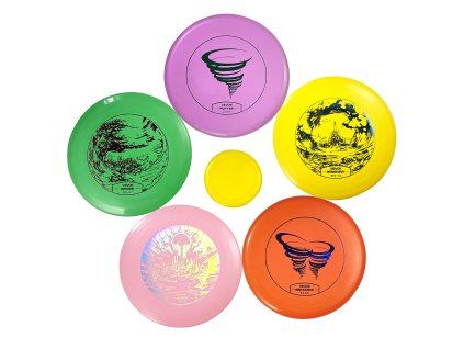 Sada diskov na discgolf 5 ks: putter mid-range, driver, PDGA schválené