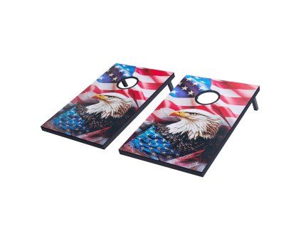 Sada na cornhole 3×2 ft, mdf dosky, 8 vakov a prepravný obal