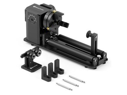 SCULPFUN RA Pro Max 4 in 1 Laser Rotary Module with Roller, for Laser Engraving Cylindrical/Irregularly Round Objects