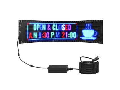 Programovateľný plnofarebný led panel p5, 83.5×20cm, Bluetooth