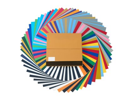 Sada htv prenosových fólií 80 ks 304.8×304.8 mm rôzne farby pre textil