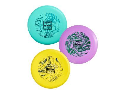 Súprava diskov na disc golf 3 ks: putter, mid-range, driver, PDGA