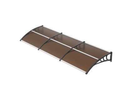Strieška nad vchod a okno 40"×120", polykarbonát upf 50+, dutý panel