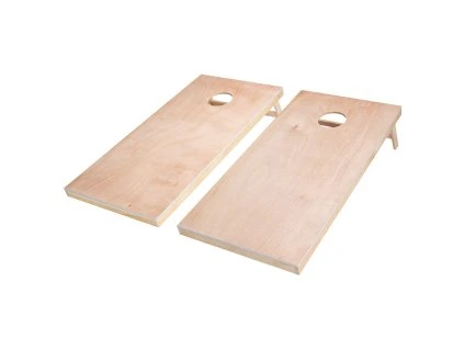 Súprava cornhole 4×2 ft, masívne drevené dosky, prenosné s obalom