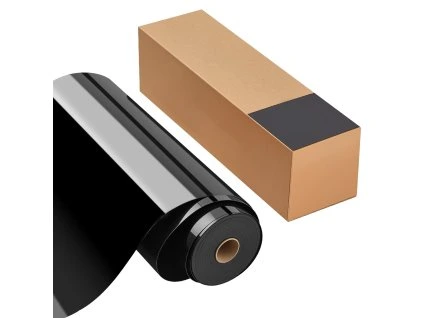 Teplotransferová fólia (htv) 304.8×21336mm lesklá čierna na textil