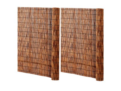 Trstinová rohož 2 ks 4 ft × 16.4 ft hnedá na plot a súkromie