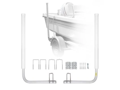 Vodiace tyče k prívesu lode 1016 mm nastaviteľné 2 ks oceľ/PVC