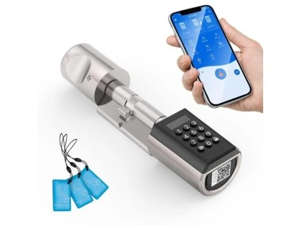 WE.LOCK PCB10EBL41 Electronic Smart Door Lock with Keypad, IP65 Waterproof, 10 Password Capacity, App Control - EU