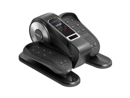 BOBORE KF5 Under Desk Elliptical Machine, Ellipse Leg Exerciser for Seniors, Quiet & Portable Electric Seated Eclipse Exercise Training Machine with Remote, 12 Speeds & Mute Function, Manual & Auto Mode - Black