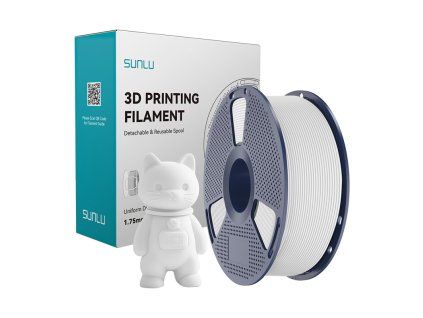 226742 matny pla filament sunlu biely