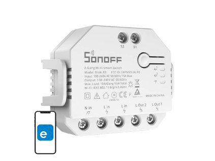 73091 inteligentny prepinac wifi sonoff dual r3