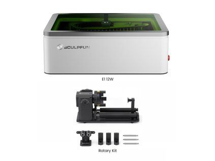 SCULPFUN E1 12W Laser Engraver + Rotary Kit