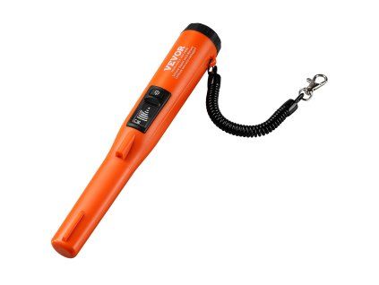 Pinpointer vodotesný ip68 114mm/4.5" dosah 3 režimy lcd s puzdrom a 9V