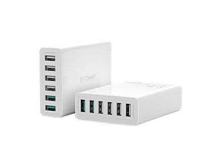 112683 blitzwolf bw s15 nabijacka 6x usb qc 3 0 60 w biela
