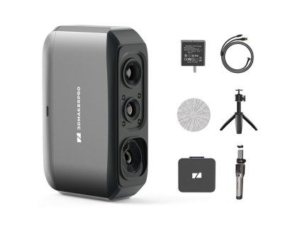 3DMakerpro Moose Lite 3D Scanner, NIR Light Source, 0.05mm Accuracy, 0.10mm Resolution, 24-bit Color Camera, 10fps Frame Rate, Anti-Shake Lenses, Compatible with Windows/MacOS - Luxury Version