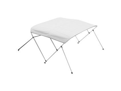 Bimini strecha 3 oblúky 600D polyester hliníkový rám 6'L×54"-60"×46"H