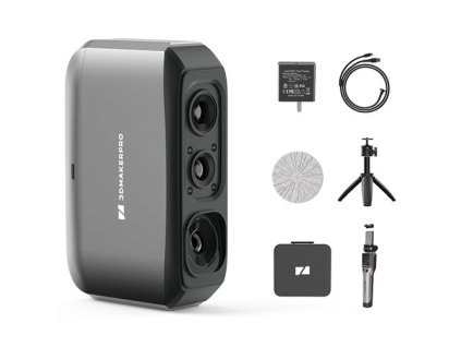 3DMakerpro Moose Lite 3D Scanner, NIR Light Source, 0.05mm Accuracy, 0.10mm Resolution, 24-bit Color Camera, 10fps Frame Rate, Anti-Shake Lenses, Compatible with Windows/MacOS - Luxury Version