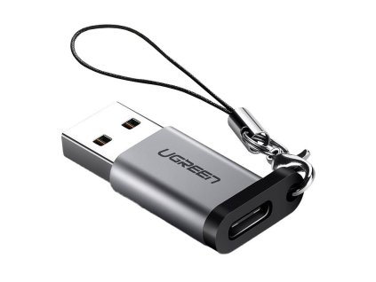 113541 adapter ugreen usb a samec na usb c samec 3 0 sivy