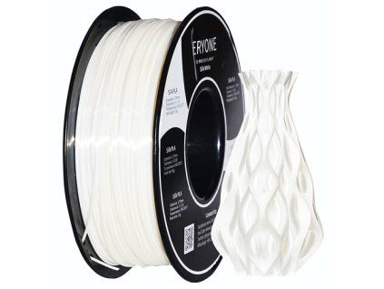 ERYONE Silk PLA Filament for 3D Printer 1.75mm Tolerance 0.03mm 1kg (2.2LBS)/Spool - White