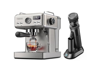 HiBREW H10A Semi Automatic Espresso Coffee Machine Combo G5 Coffee Grinder