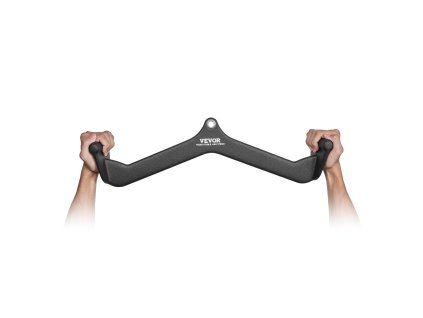 Nadstavec na lat pulldown s v-tyčou a gumovými rukoväťami na triceps