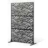 Oceľový súkromný paraván 3 panely 47"×72" stojací na balkón a terasu