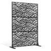 Oceľový súkromný paraván 3 panely 47"×72" stojací na balkón a terasu