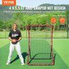 Odrazová sieť baseball a softball 4×5.5 ft s cieľom, viacuhlová