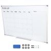 Magnetická sucho stierateľná tabuľa mesačný kalendár 36×24" s 4 dielmi