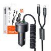 152888 9 mcdodo cc 0370 nabijacka do auta usb c lightning 120 w navijacie kable