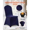 Poťahy na stoličky 50 ks, polyester-spandex, do 20.08×17.72×37.4 in