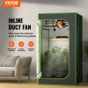 Potrubný ventilátor 102 mm 129.7cfm ec-motor ovládač teploty/vlhkosti