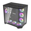 158825 7 pocitacova skrina darflash ft418 pro 7 ventilatorov argb cierna
