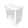 164651 pocitacova skrina darkflash m305 mesh bez ventilatorov biela